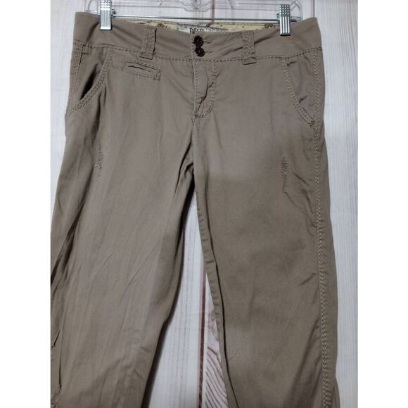 BKE Pants Ladies 26 Khakis BRYN Tan Straight Leg - Picture 3 of 8